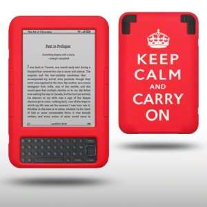   KINDLE 3 KEEP CALM AND CARRY ON LASERED SILICONE 