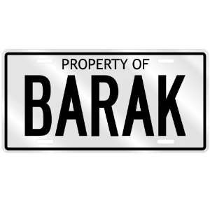  NEW  PROPERTY OF BARAK  LICENSE PLATE SIGN NAME: Home 