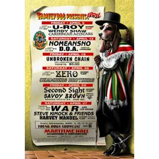  Zero U Roy Kimock Nomeansno DOA Original Concert Poster 