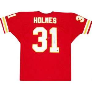 Priest Holmes Autographed Red Custom Jersey:  Sports 