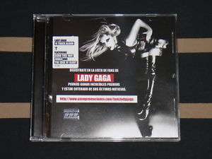 LADY GAGA Born This Way MEXICAN CD + SPANISH PROMO CARD  