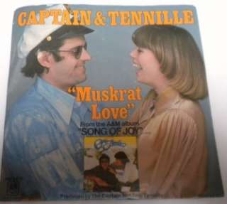 VINTAGE CAPTAIN & TENNILE MUSKRAT LOVE 45 RPM RECORD  