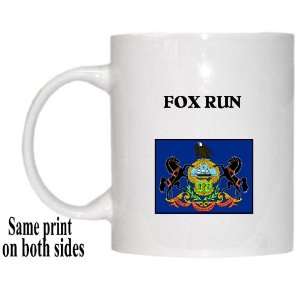    US State Flag   FOX RUN, Pennsylvania (PA) Mug 