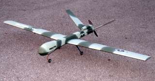 UAV 63 Drone Electric RC R/C Airplane Plane Biplane Balsa ARF Grey