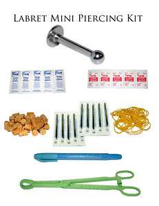 Labret Mini Piercing Kit; 16g 1/2in Labret  