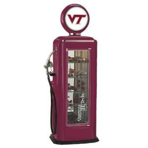  Virginia Tech Hokies Replica Gas Pump Display Case Sports 