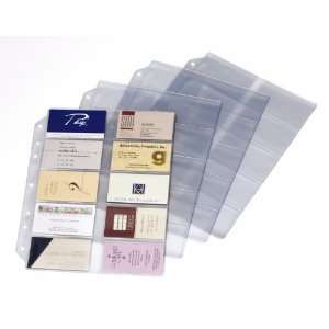   Poly Business Card Refill Page, 10 Pack, (7860 000)