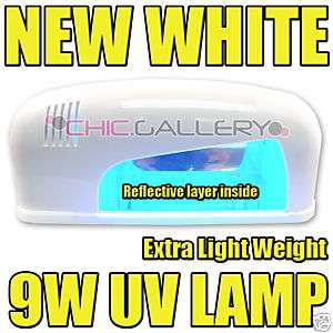 9W UV GEL NAIL CURING LAMP DRYER 2PCS LIGHT BULB #392  