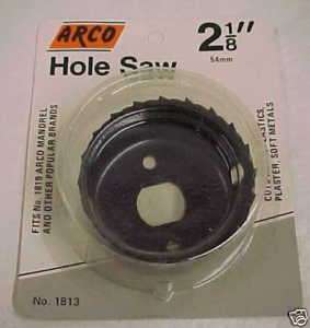 NEW ARCO TOOLS 2 1/8 HOLE SAW DRILL BIT #1813  