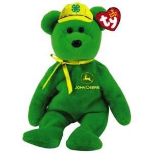  TY Beanie Baby   JOHNNY the John Deere Bear (4 H Exclusive 