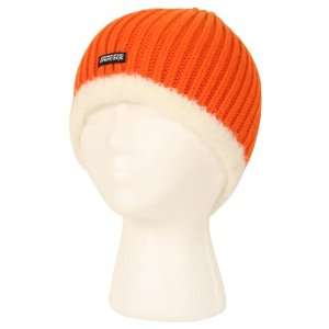   Womens Faux Fur Knit Beanie / Winter Hat   Orange: Sports & Outdoors