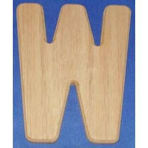  Wood Letters & Numbers 4 Inch Letter W