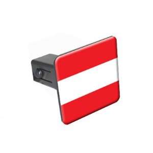 Austria Flag   1 1/4 inch (1.25) Tow Trailer Hitch Cover Plug Insert 