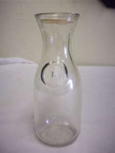 Vintage Half Pint Glass Milk Bottle Embossed Since 1852  