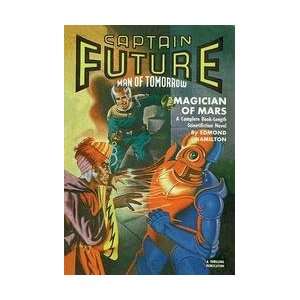 Captain Future Fires at the Magician of Mars 12x18 Giclee on canvas 