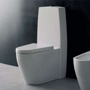  Scarabeo 8050 Round White Ceramic Floor Toilet 8050