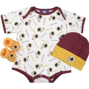   Redskins Newborn 0 3 Month Booty Gift Set