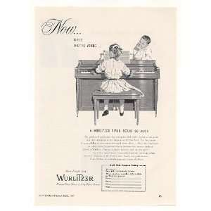  1957 Wurlitzer Piano Means So Much to Kids Print Ad (Music 