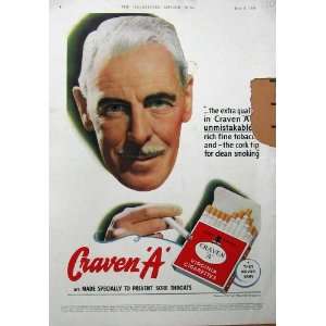  Advertisement 1948 Craven Virginia Cigarettes Smoking 