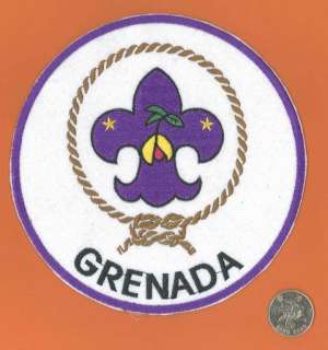 Grenada Boy Scout Association Official Emblem Backpatch (Jacket Badge 