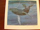 Bart Forbes Signed Numbered Lithograph Wall Art Humpback Whale Sea 
