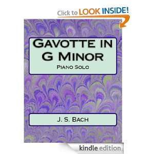 Gavotte in G Minor Johann Sebastian Bach  Kindle Store