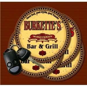  BURKETTES Family Name Bar & Grill Coasters: Kitchen 