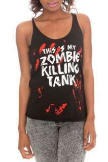   : Goodie Two Sleeves Zombie Killing Tank Top Plus Size 3XL: Clothing