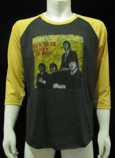 THE BEATLES yes it is ticket to ride Vintage Re Printed Jersey T Shirt 