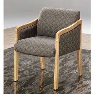  9100 Series Chair Finish: Walnut, Fabric: Precision  Black 