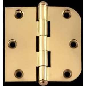   Brass, 3x3 Combo Button Tip Hinge 92104/92160