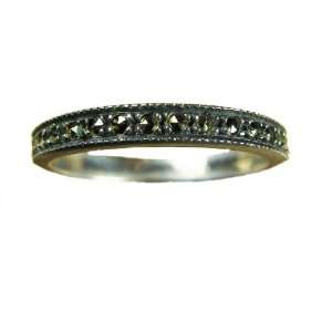    Judith Jack Sterling Silver Marcasite Band Ring (10) Jewelry
