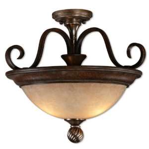  Berti, 3 Lt Semi Flush Mount