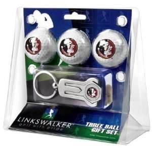 Florida State Seminoles 3 Golf Ball Gift Pack w/ Hat Clip   NCAA 