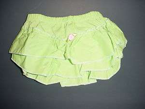 Green Ruffled Diaper Cover Bloomers size 3 5 Years  