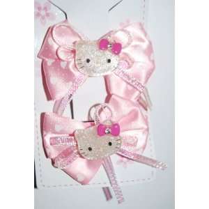  2pc Hello Kitty Girls Barrette, Hair Accessory with Bow 