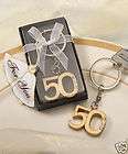 50th Wedding Anniversary Favor  15 x Key Ring , Gift  F50