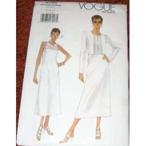  Vogue Patterns #9793, Misses Jacket & Dress, sizes 8 10 