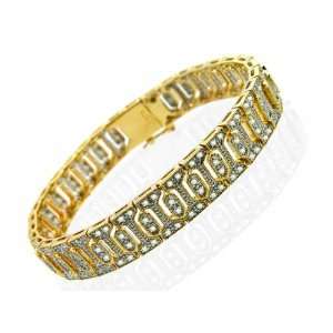  9ct Yellow Gold Diamond Bracelet Jewelry