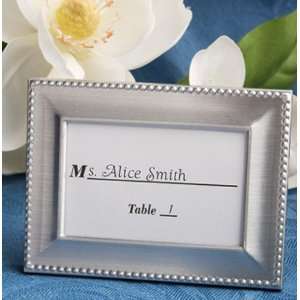  Shower / Wedding Favors  Silver Metal Beaded Design Photo/place 