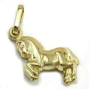  PENDANT, SMALL HORSE, 9K GOLD, NEW: DE NO: Jewelry