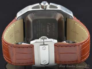 Mens Cartier Santos 100 XL Chronograph Steel Automatic Watch W20090X8 