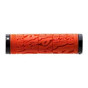  Race Face Strafe Grips, Orange, with Lock on Clamp Sports 