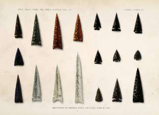   Arrowhead Obsidian Flint Glass Ishi Yana Yahi Native American Hunting