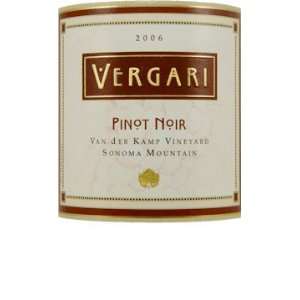  2006 Vergari Pinot Noir Sonoma Mountain Van der Kamp Vineyard 