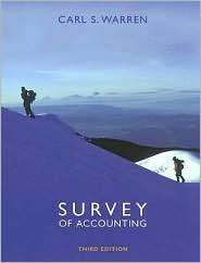 Survey of Accounting, (0324312482), Carl S. Warren, Textbooks   Barnes 