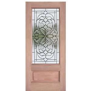   Decorative Mahogany Entry Door Triple Glazed 36x80 Home Improvement