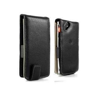   Aluminium Lined Leather Case Cover Sleeve for Sony Ericsson Xperia Arc