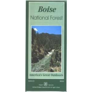  Map Boise National Forest Forest Service Books