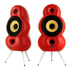  Scandyna Minipod Audio Speaker Pair   Red: Electronics